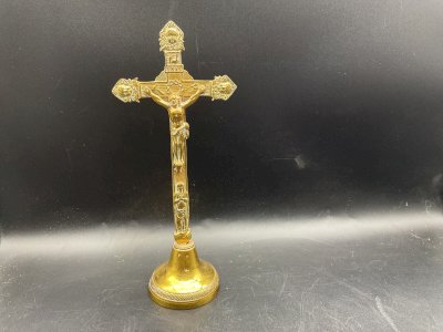 Christ Crucifix CROIX D'AUTEL BRONZE  XIXeme