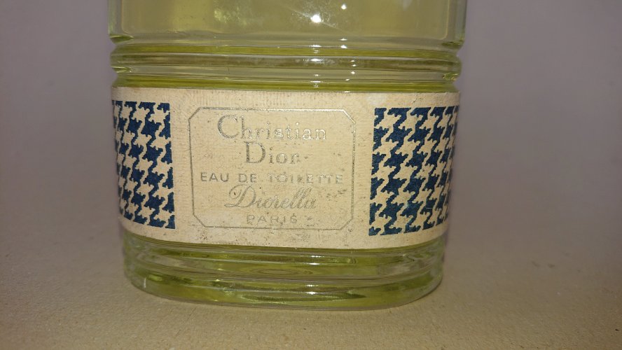 Christian Dior flacon ancien factice eau de toilette Diorella