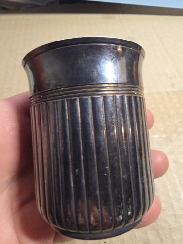 Christofle  - ARIA -Verre Gobelet Timbale -metal argenté