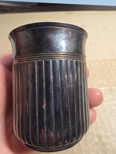 Christofle  - ARIA -Verre Gobelet Timbale -metal argenté