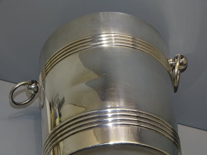 -CHRISTOFLE GALLIA SEAU à CHAMPAGNE MODELE BIARRITZ COLLECTION DECO FETES   D