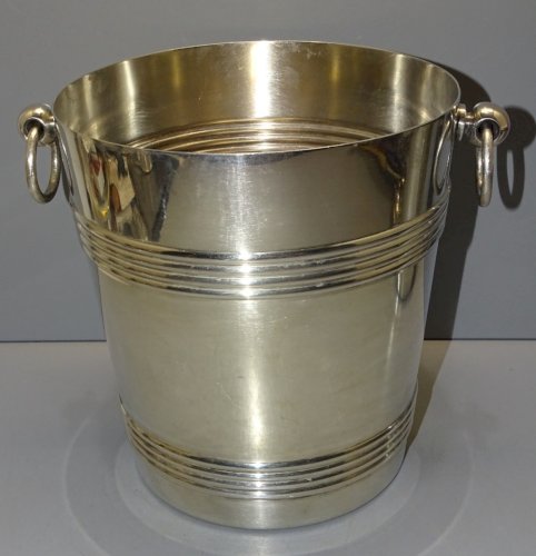 -CHRISTOFLE GALLIA SEAU à CHAMPAGNE MODELE BIARRITZ COLLECTION DECO FETES   D