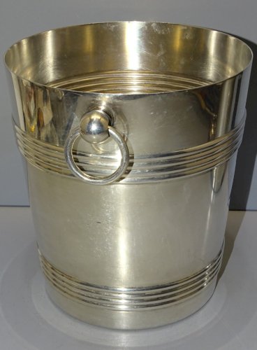 -CHRISTOFLE GALLIA SEAU à CHAMPAGNE MODELE BIARRITZ COLLECTION DECO FETES   D