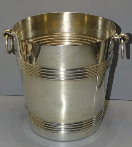 -CHRISTOFLE GALLIA SEAU à CHAMPAGNE MODELE BIARRITZ COLLECTION DECO FETES   D