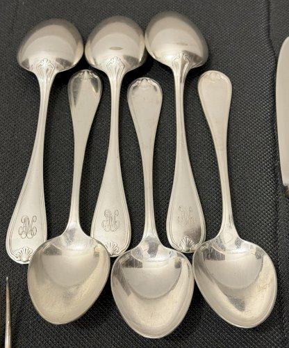 Christofle – Modèle Marot Bérain – Ménagère 36 pièces en métal argenté – 6 personnes