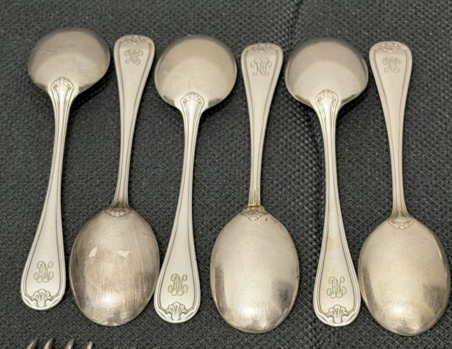 Christofle – Modèle Marot Bérain – Ménagère 36 pièces en métal argenté – 6 personnes