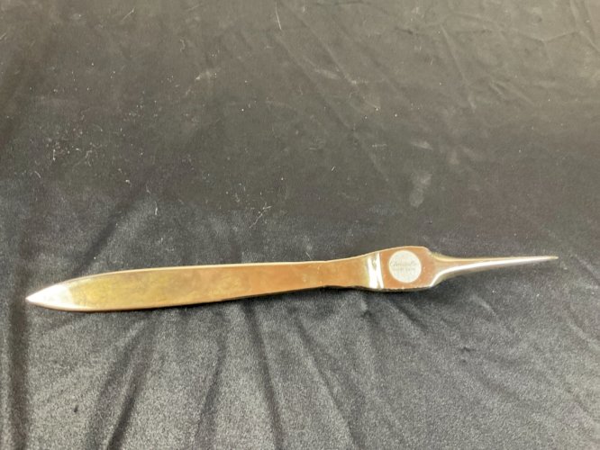 CHRISTOFLE  Sandoz  Coupe papier . Ouvre lettre  -Métal Argenté