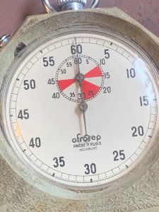chronomètre à aiguille ofrarep vintage fonctionne très bel état