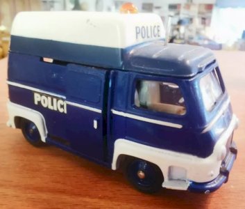 CIJ POLICE RENAULT Europarc Van Metal ESTAFETTE MINIATURE 1/43 7MAG 19/12