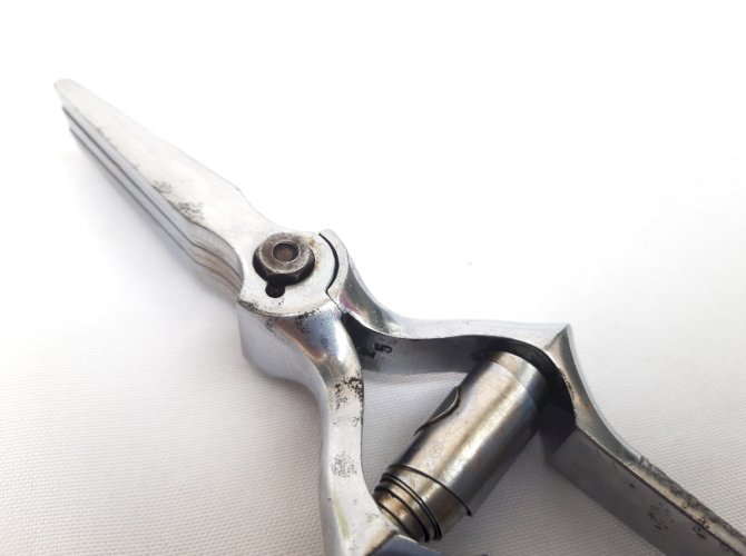 Ciseaux hacheurs - masticateur vintage acier chromé – 6 lames