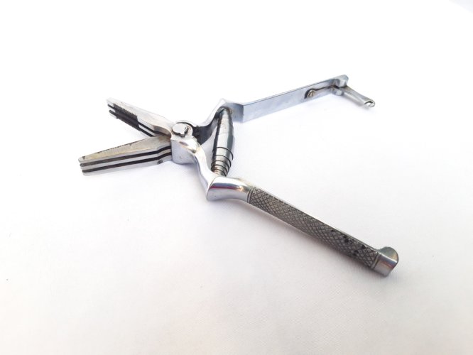 Ciseaux hacheurs - masticateur vintage acier chromé – 6 lames