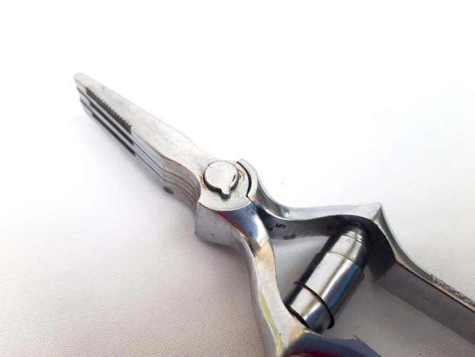 Ciseaux hacheurs - masticateur vintage acier chromé – 6 lames