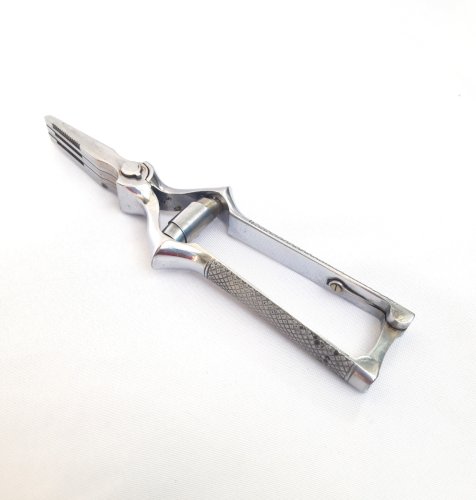 Ciseaux hacheurs - masticateur vintage acier chromé – 6 lames