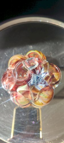 Citrouille en verre soufflé signée Loup Guittet