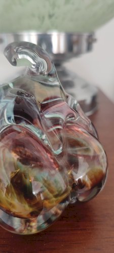 Citrouille en verre soufflé signée Loup Guittet