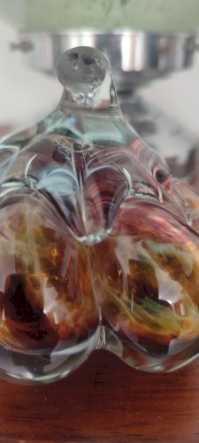 Citrouille en verre soufflé signée Loup Guittet