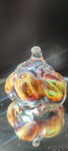 Citrouille en verre soufflé signée Loup Guittet