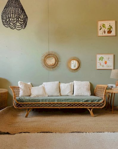 Clara, la banquette en rotin N°65