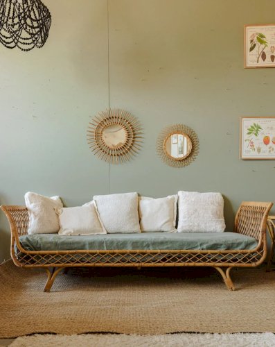 Clara, la banquette en rotin N°65