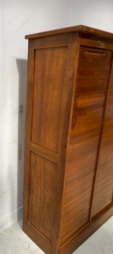Classeur a rideau en chêne Meuble de bureau XX siècle