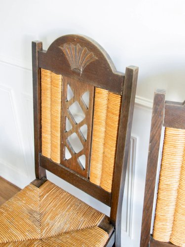 Claude, la chaise à l'assise en cannage N°496