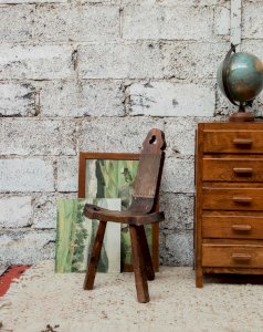 Claude, the brutalist wooden chair No. 736