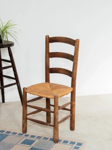 Claude, la chaise en bois et paille N°369