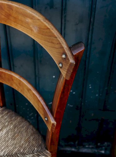 Claude, la chaise en bois et paille N°405