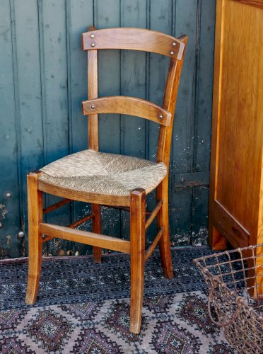 Claude, la chaise en bois et paille N°405