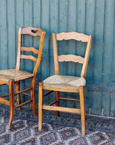 Claude, la chaise en bois et paille N°451