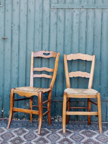 Claude, la chaise en bois et paille N°451