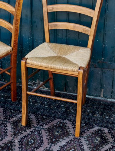 Claude, la chaise en bois et paille N°452