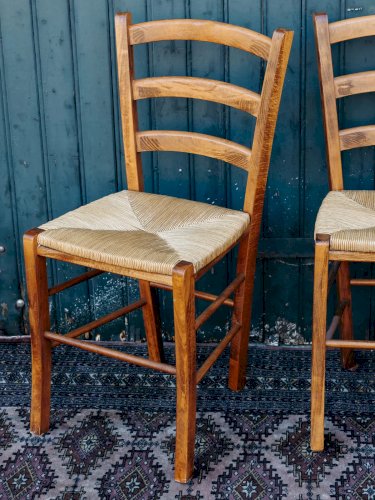 Claude, la chaise en bois et paille N°452