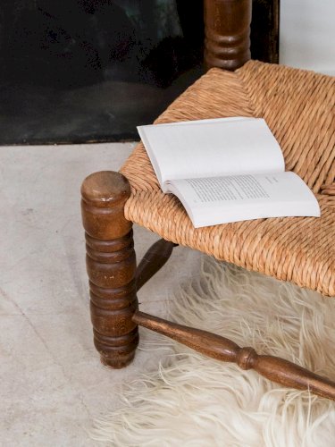 Claude, la chaise en bois et paille N°696