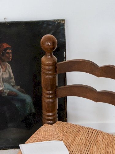 Claude, la chaise en bois et paille N°696