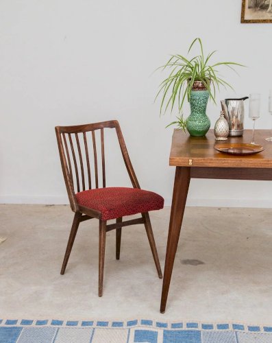 Claude, la chaise en bois et tissu N°697