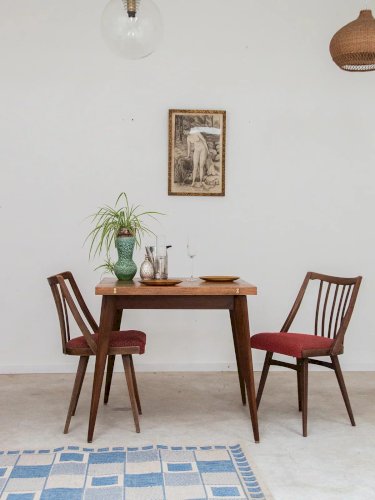 Claude, la chaise en bois et tissu N°698