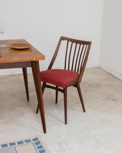 Claude, la chaise en bois et tissu N°698