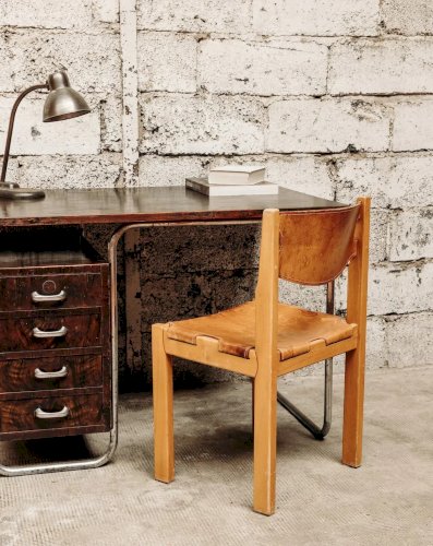 Claude, la chaise en cuir N°872