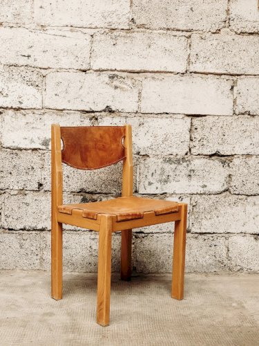 Claude, la chaise en cuir N°872