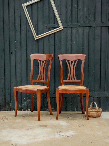 Claude, la chaise en paille et bois N°622