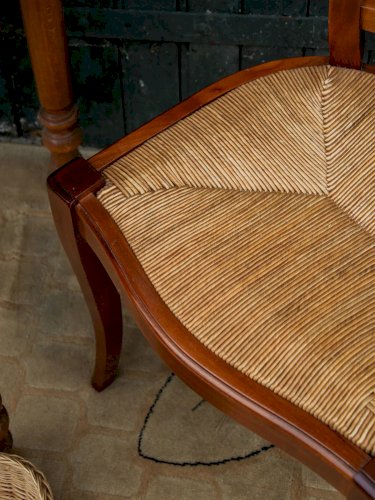 Claude, la chaise en paille et bois N°622