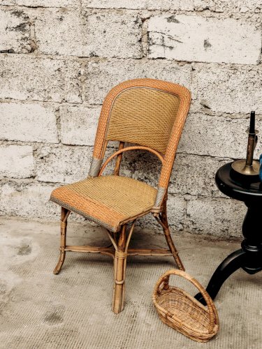 Claude, la chaise en rotin colorée N°864