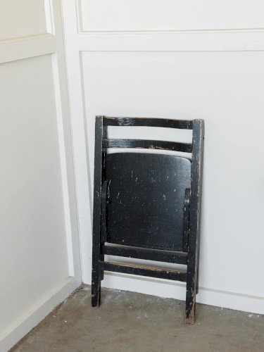 Claude, la chaise pliante noir N°870