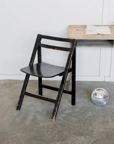 Claude, la chaise pliante noir N°870