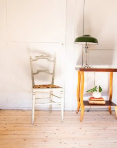 Claude, the upholstered wooden chair No. 338