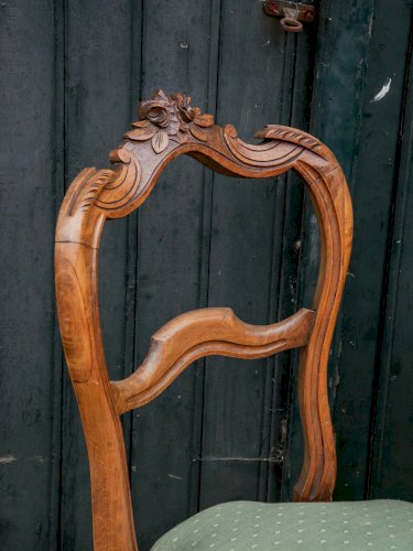 Claude, la chaise verte en bois N°624