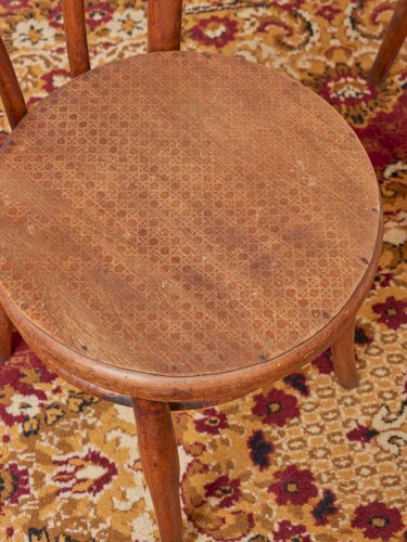 Claude, la paire chaise de bistrot en bois courbé N°995