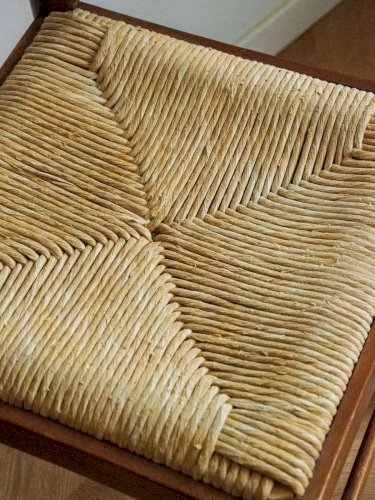 Claude, la paire de chaises en bois et corde N°964