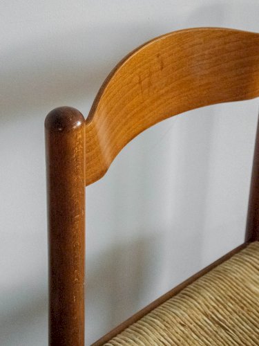 Claude, la paire de chaises en bois et corde N°964